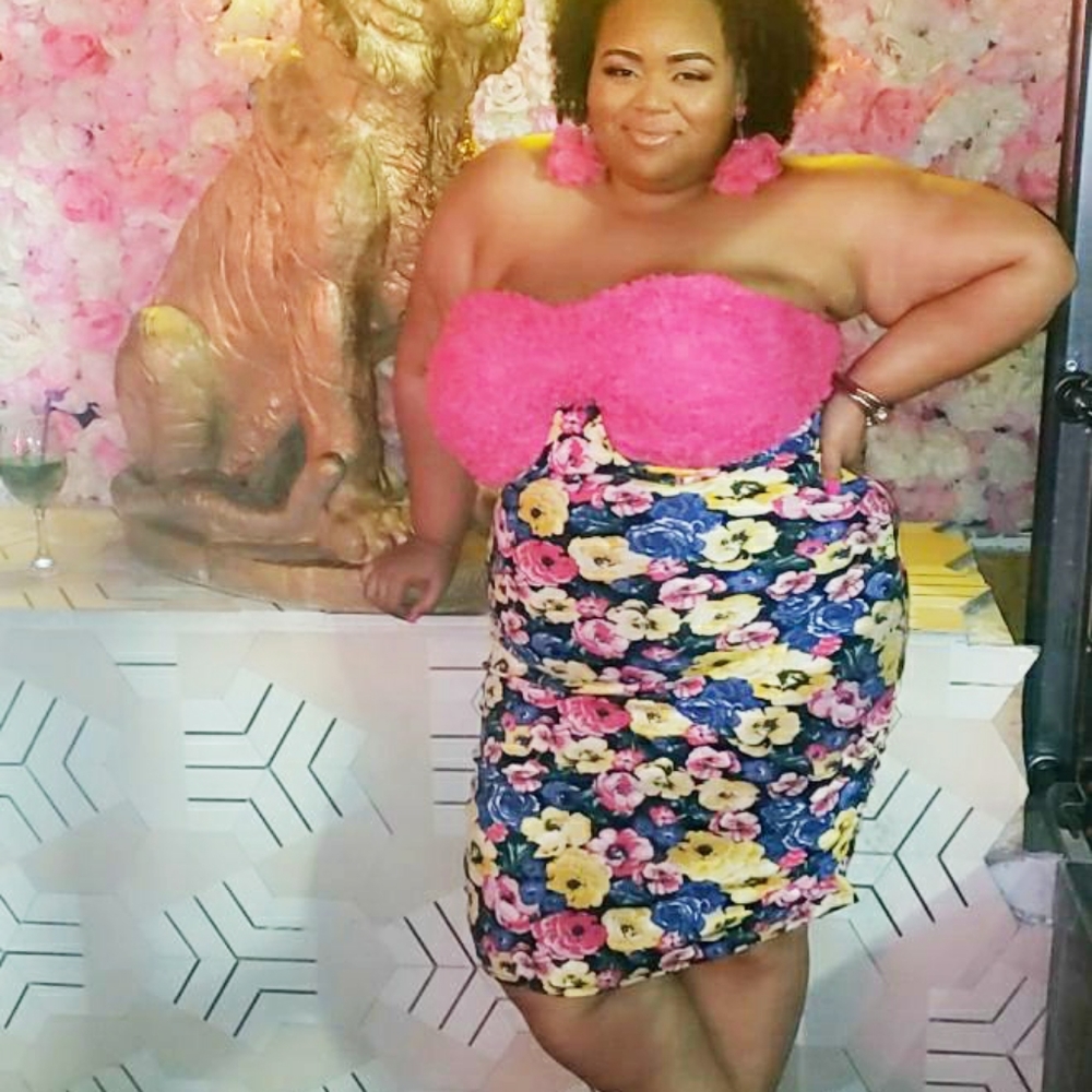 Brand new Shein Floral Bustier Skirt